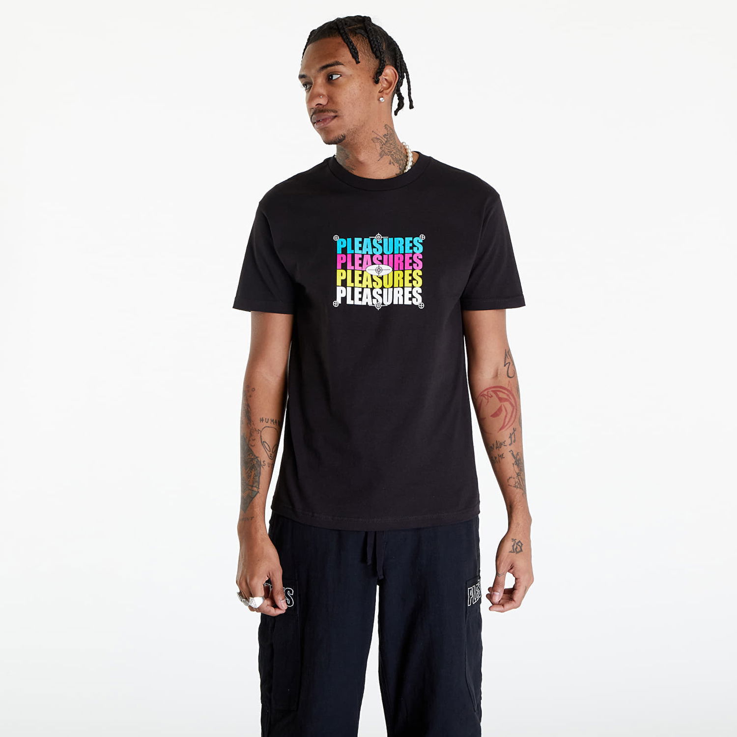 Tričko Pleasures Cmyk T-Shirt Čierna | P24SP051 BLACK, 0