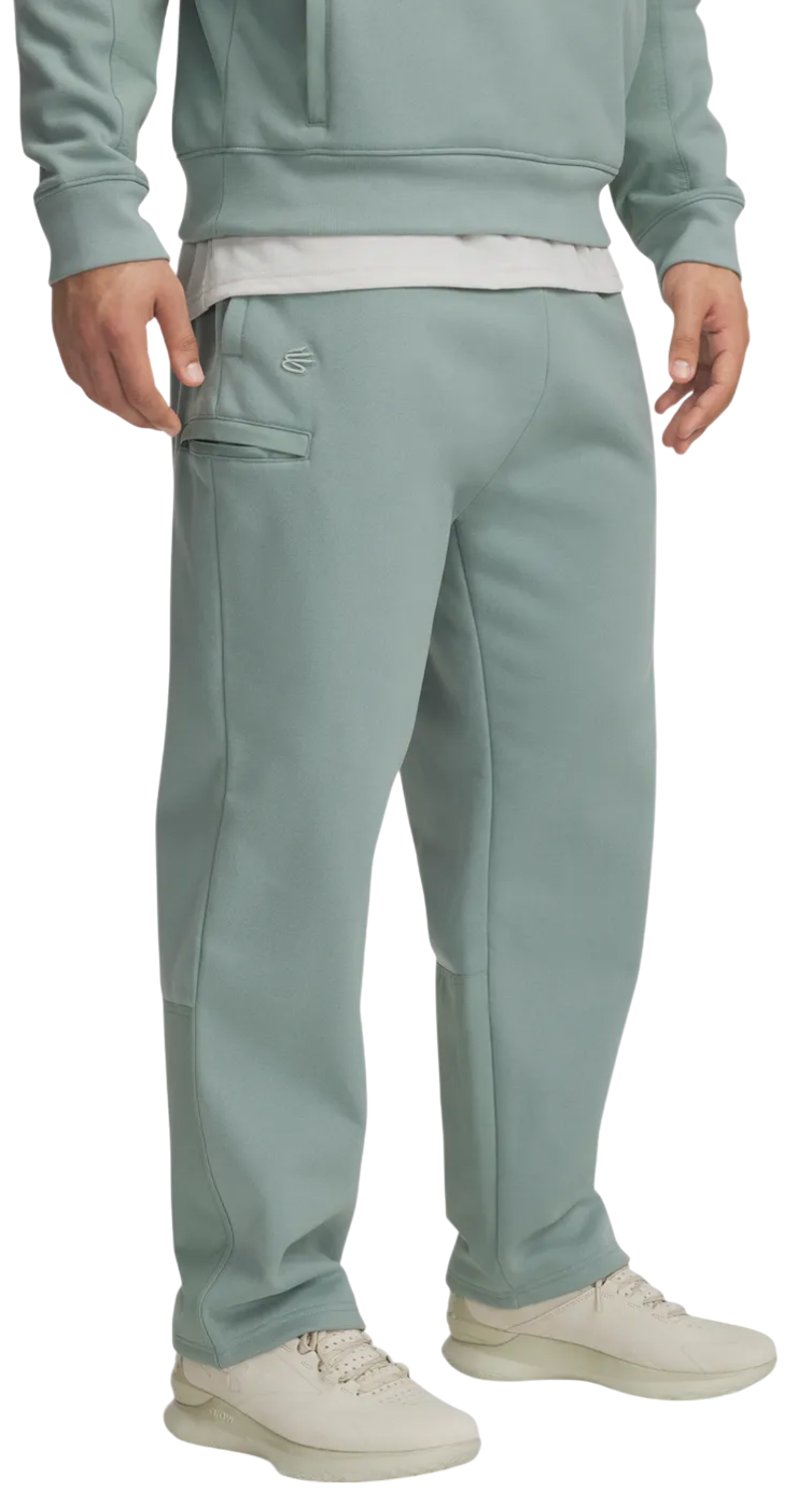 Tepláky Under Armour Curry DNA Fleece Pants Zelené | 1387113-348