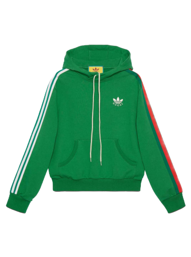 Mikina Gucci adidas x Cotton Hoodie Zelené | 692107 XJEKQ 3826