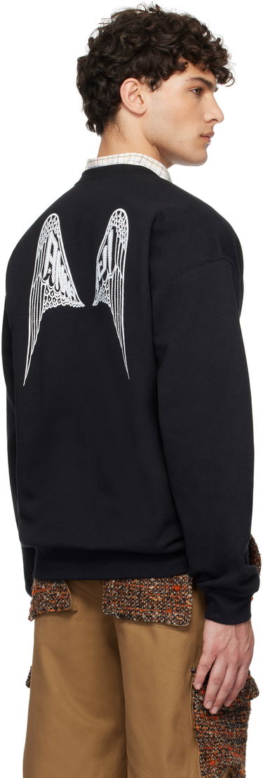 Mikina Anna Sui 'Wings' Crew Neck Sweatshirt Čierna | T1025A1, 2
