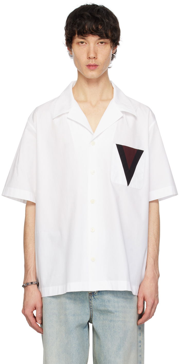 Košeľa Valentino Patch Shirt Biela | 4V3AAI904WW