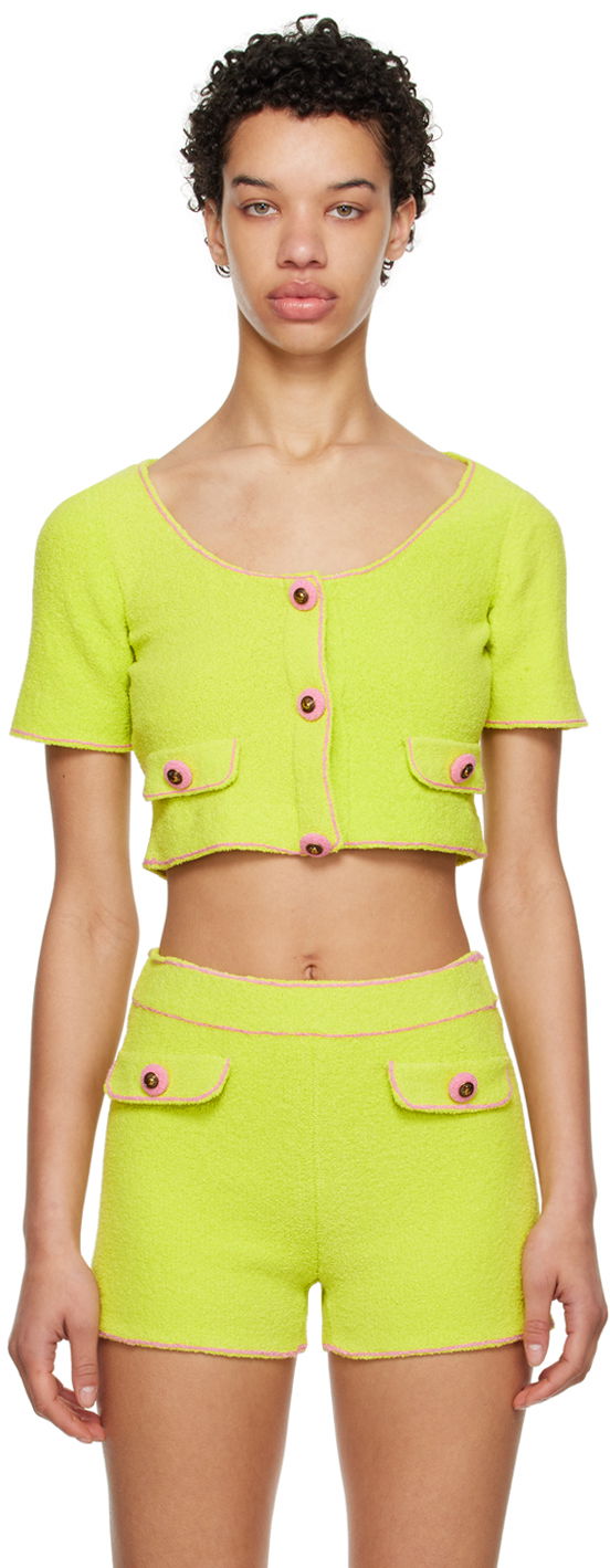 Súprava Moschino Flap Pocket Knit Cardigan Žltá | 0906 0402, 0