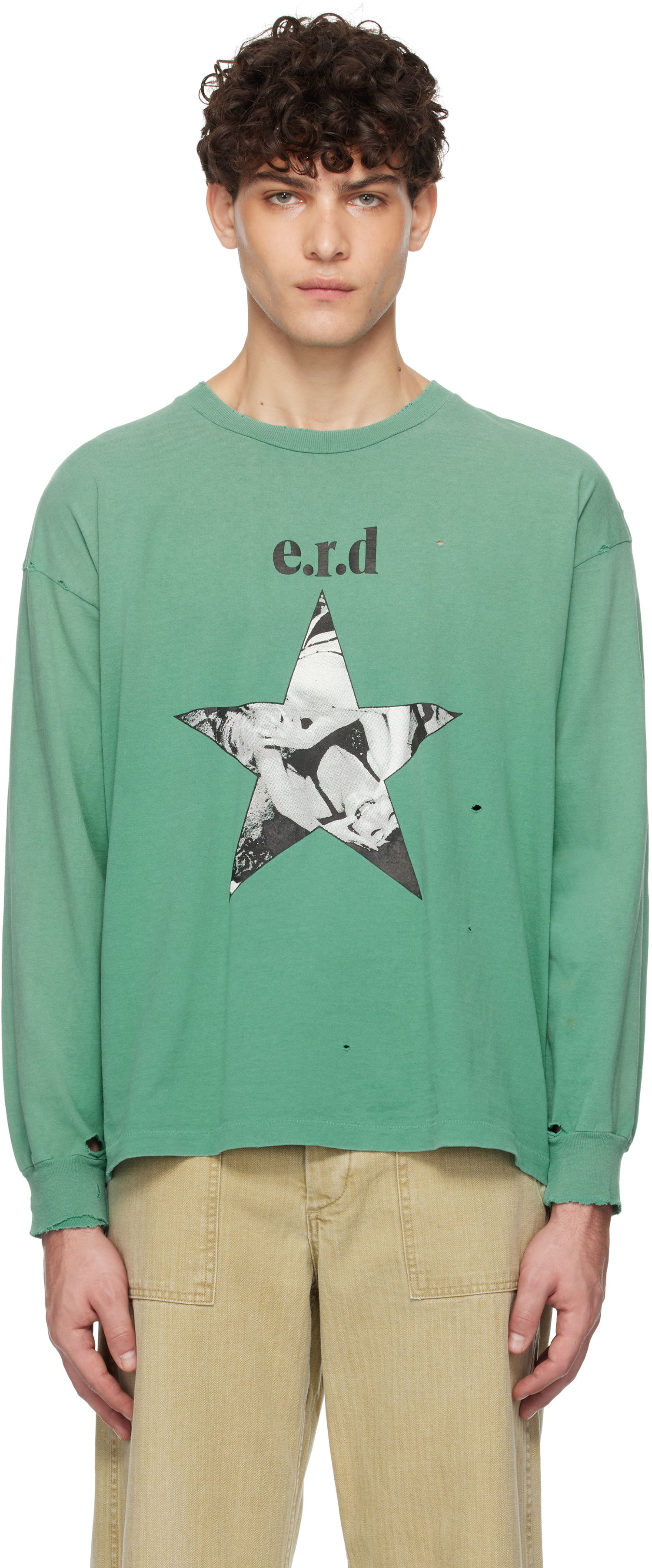 Tričko Enfants Riches Déprimés Graphic Print Long Sleeve T-Shirt Zelené | 010-802, 0