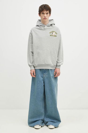 Mikina BILLIONAIRE BOYS CLUB Duck Varsity Embroidered Popover Hoodie Šedá | B24451, 4