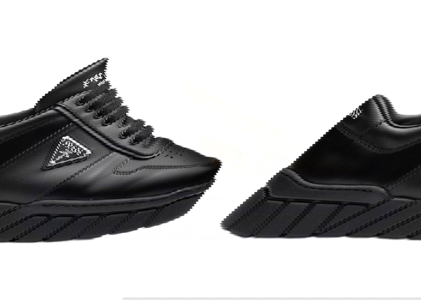 Tenisky a topánky Prada Voluminous Sneakers Leather Black Black Čierna | 2EE378_3LJ6_F0002, 0