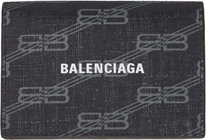 Peňaženka Balenciaga Black Signature Monogram Wallet Čierna | 792686210D8