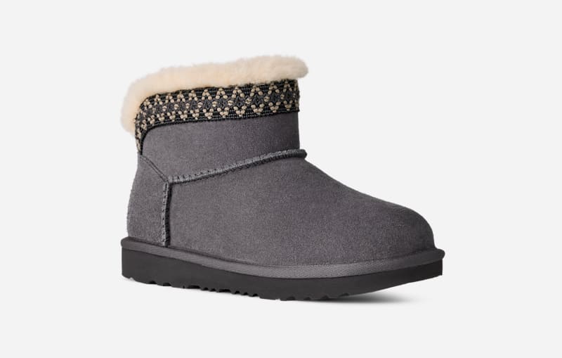 Tenisky a topánky UGG Classic Ultra Mini Taslyn Boot Suede Šedá | 1174630K-OBS, 1