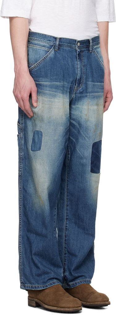 Džínsy Neighborhood Neighborhood Savage LW Painter Denim Jeans Šedá | 251SPNH-PTM03, 4
