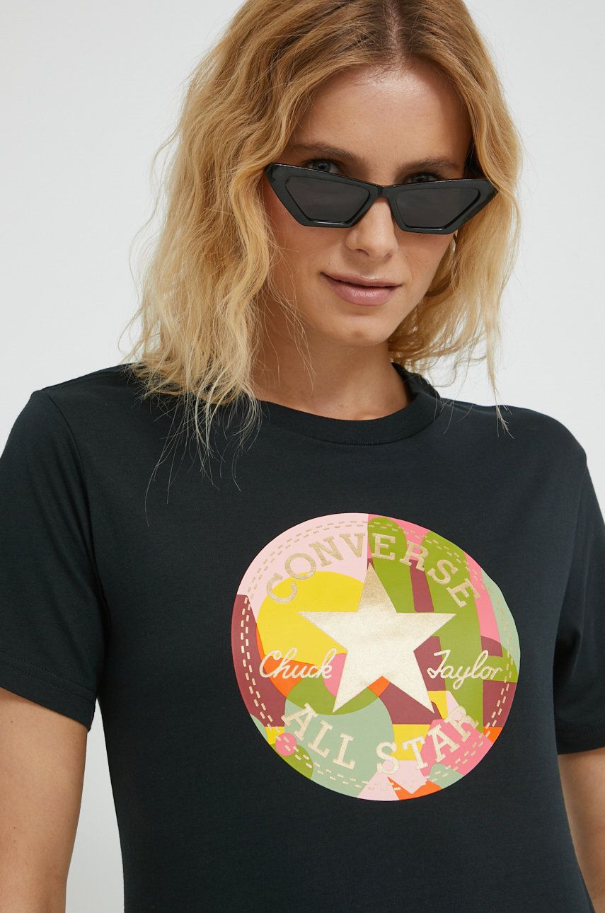 Tričko Converse Converse T-Shirt Čierna | 10024800.A01, 0