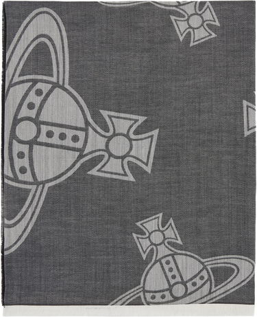 Šál Vivienne Westwood Paris Orb Stole Scarf Šedá | 81030154-W01B5-, 1