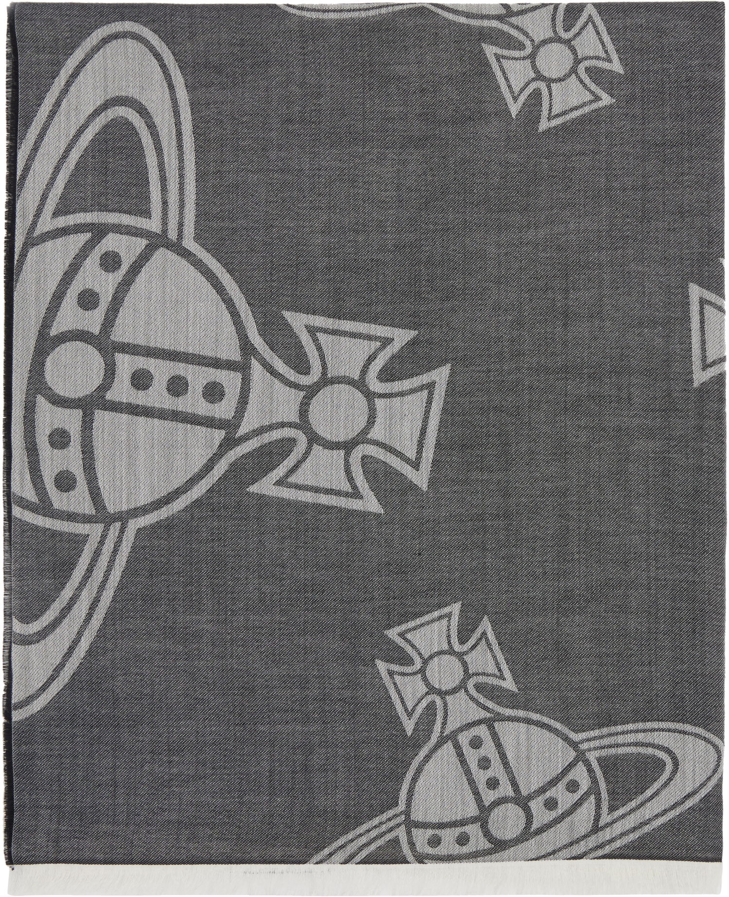 Šál Vivienne Westwood Paris Orb Stole Scarf Šedá | 81030154-W01B5-, 1