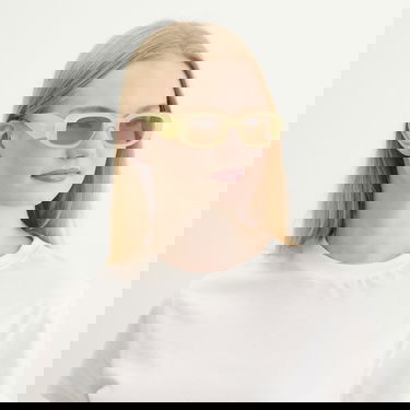 Slnečné okuliare Prada Chunky Rectangular Sunglasses Žltá | 0PR-17WS-49-21G10R, 5