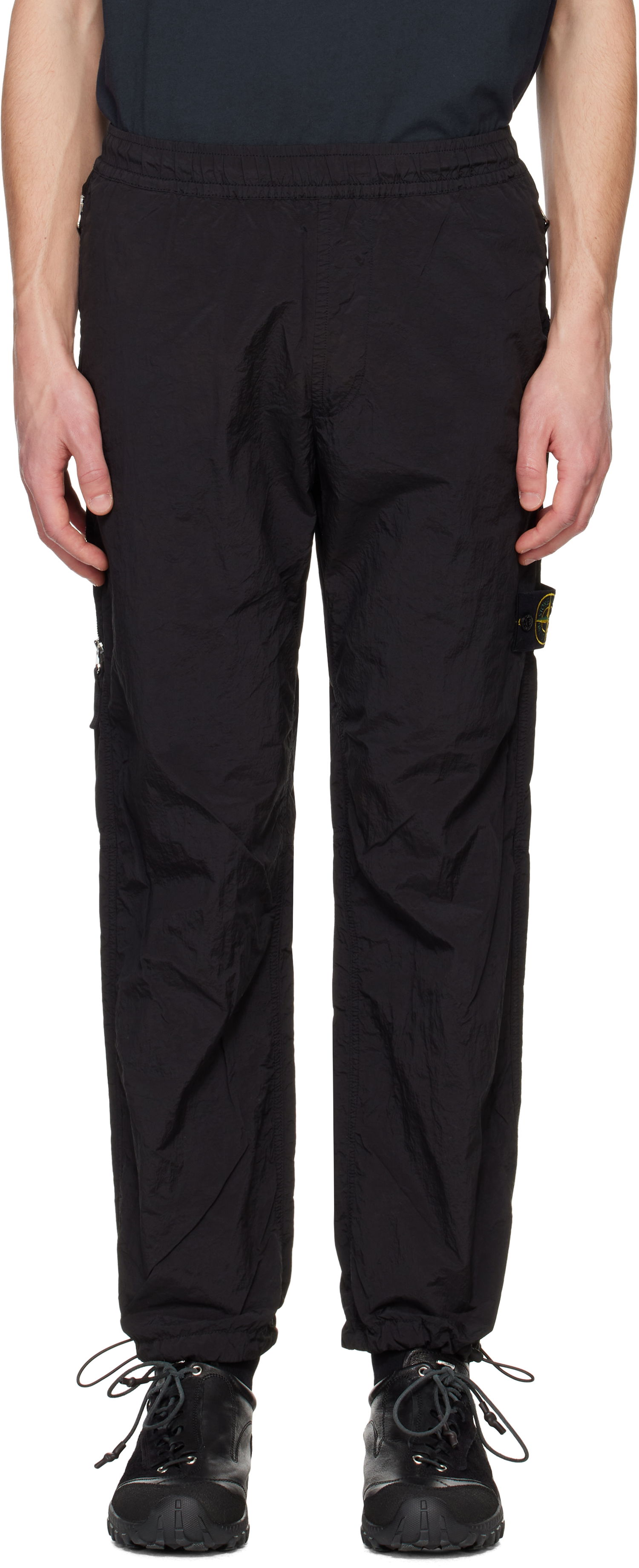 Tepláky Stone Island Stone Island Regenerated Nylon Metal ECONYL Sweatpants Čierna | K1S15 3100005 S0019, 0