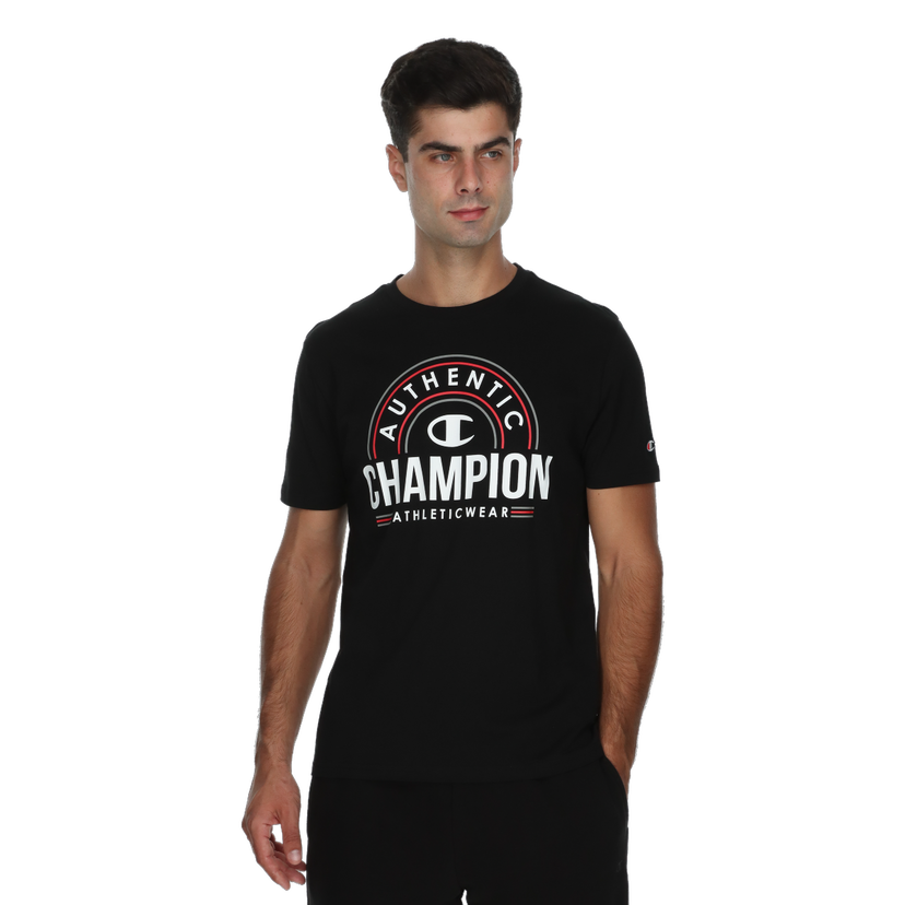 Tričko Champion Authentic Athleticwear Printed Crewneck T-Shirt Čierna | 222088-KK001