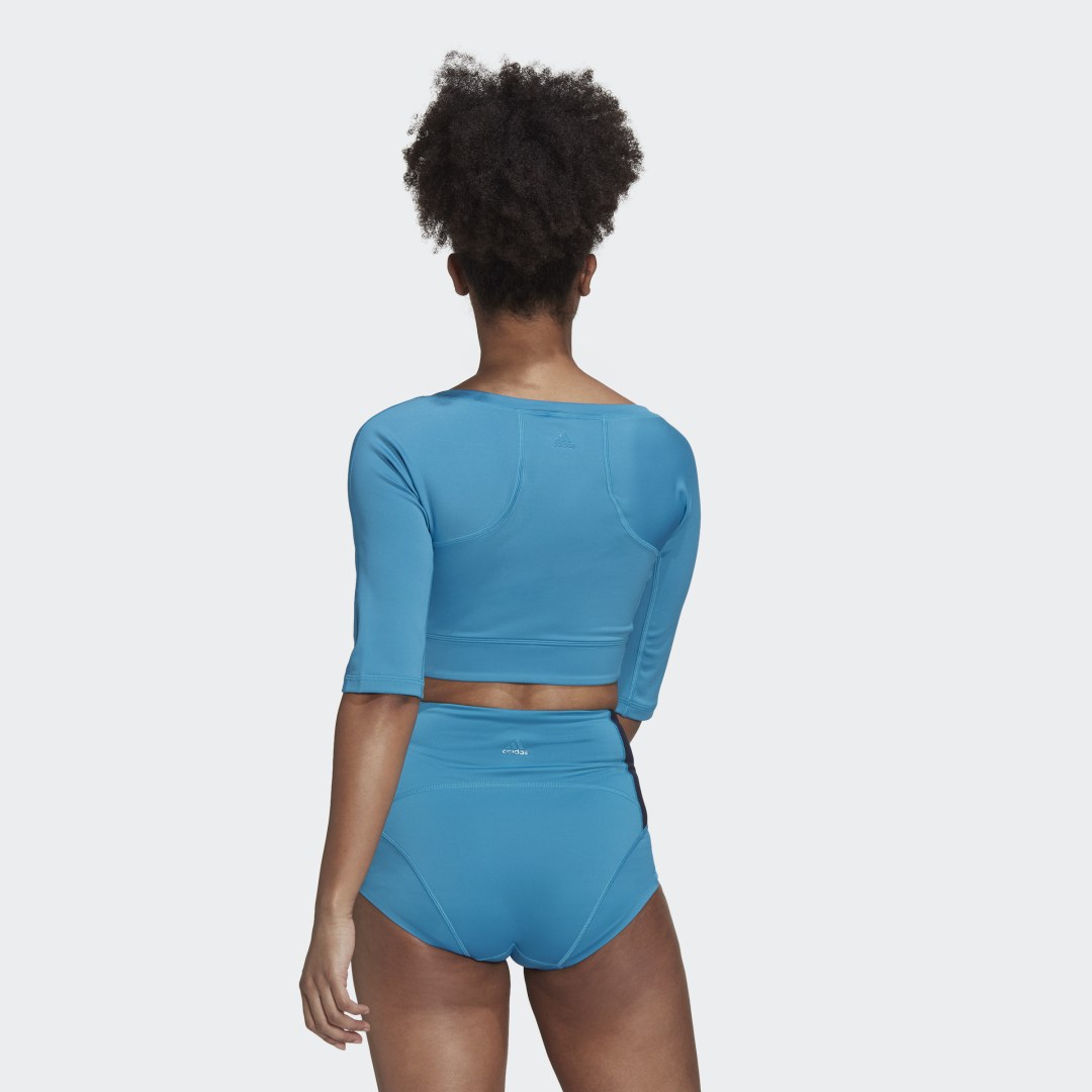 Tričko adidas Originals Top Yoga Modrá | HH9077, 1
