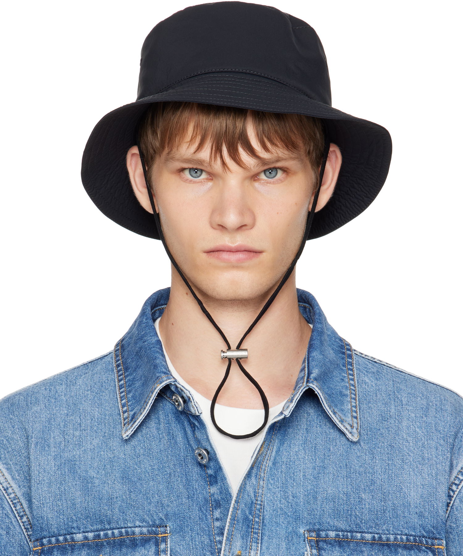 Klobúk Bottega Veneta Bottega Veneta Tech Nylon Bucket Hat Čierna | 836051V5O301000, 0