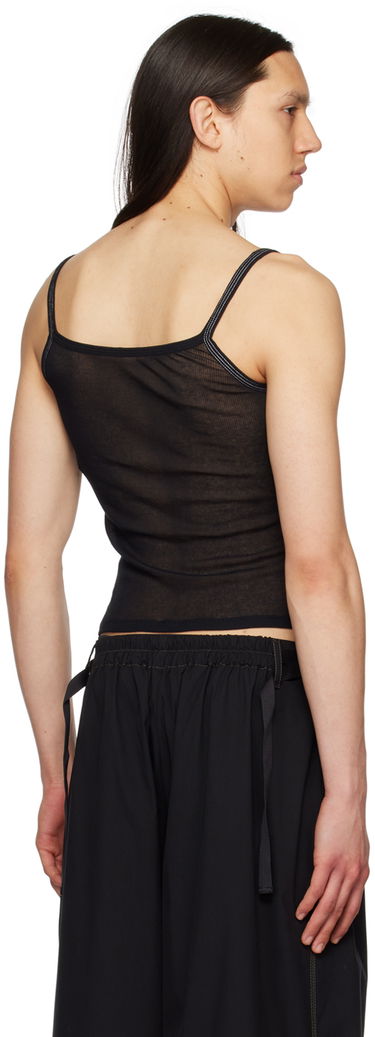 Tielko Dion Lee Semi-Sheer Tank Top Čierna | C3132S23, 2