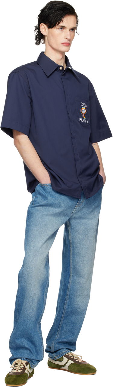 Košeľa Casablanca Short Sleeve Shirt Navy | MPS25-SH-137-01, 3
