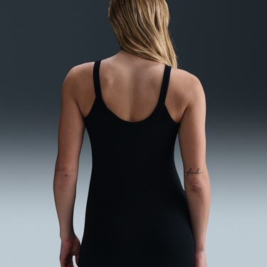 Šaty Nike Sportswear Chill Knit Ribbed Tank Dress Čierna | HJ0710-010, 2