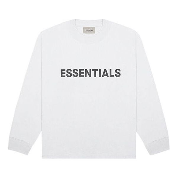 Tričko Fear of God Fear of God Essentials Boxy Long Sleeve T-Shirt Biela | FOG-SS20-293, 0