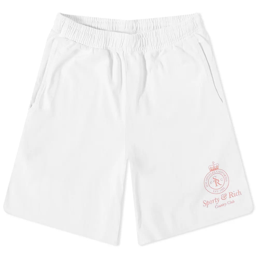 Šortky Sporty & Rich Crown Gym Short Biela | SH472WH, 0