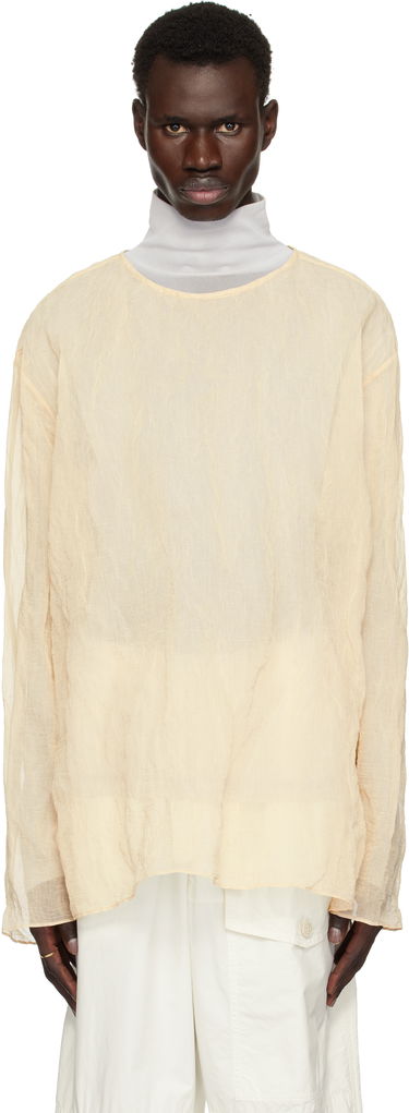 Sveter Dries Van Noten Dries Van Noten Long Sleeve Top Béžová | 251-020740-1265, 0