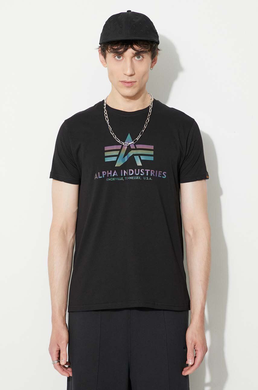 Tričko Alpha Industries Black Graphic T-Shirt Čierna | 100501RR.03, 0