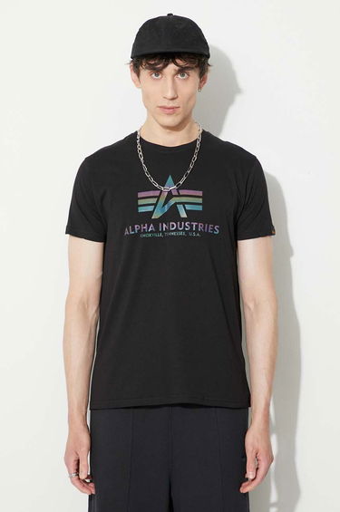Tričko Alpha Industries Black Graphic T-Shirt Čierna | 100501RR.03, 0