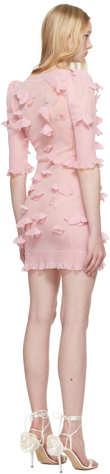 Šaty Coperni Coperni Knitted Butterfly Mini Dress Ružová | COPML143Y3015, 2