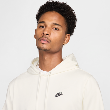 Mikina Nike Nike Club Fleece Hoodie Biela | FN3866-133, 4