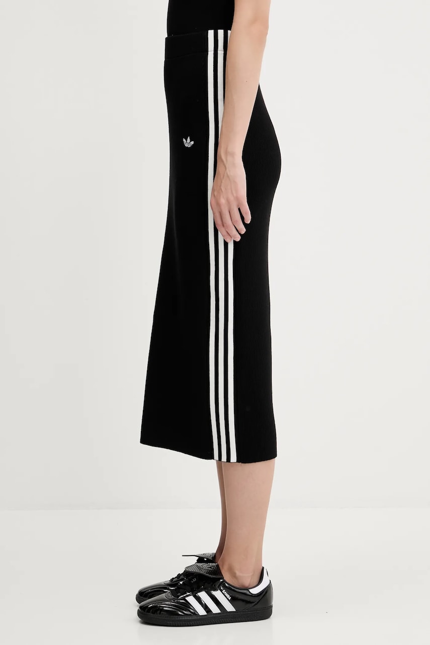 Sukňa adidas Performance Adicolor 3-Stripes Knit Skirt Čierna | JW2661, 1