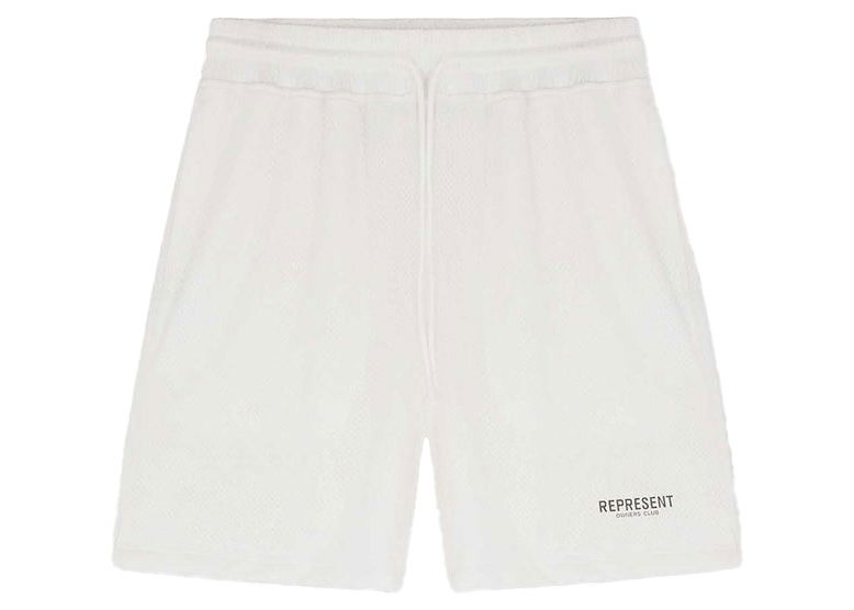 Šortky Represent Clo Represent Owners Club Mesh Shorts Flat White Biela | M09050-72, 0