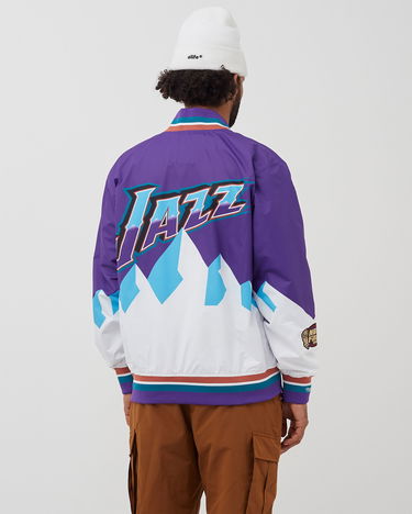 Bomber bunda Mitchell & Ness NBA Authentic Warm Up Jacket 1997-98 Fialová | AWJKAC19040-UJARTPR97, 2