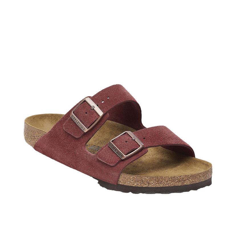 Tenisky a topánky Birkenstock Arizona Suede Leather Regular Fit Sandal Vínová | 1028353