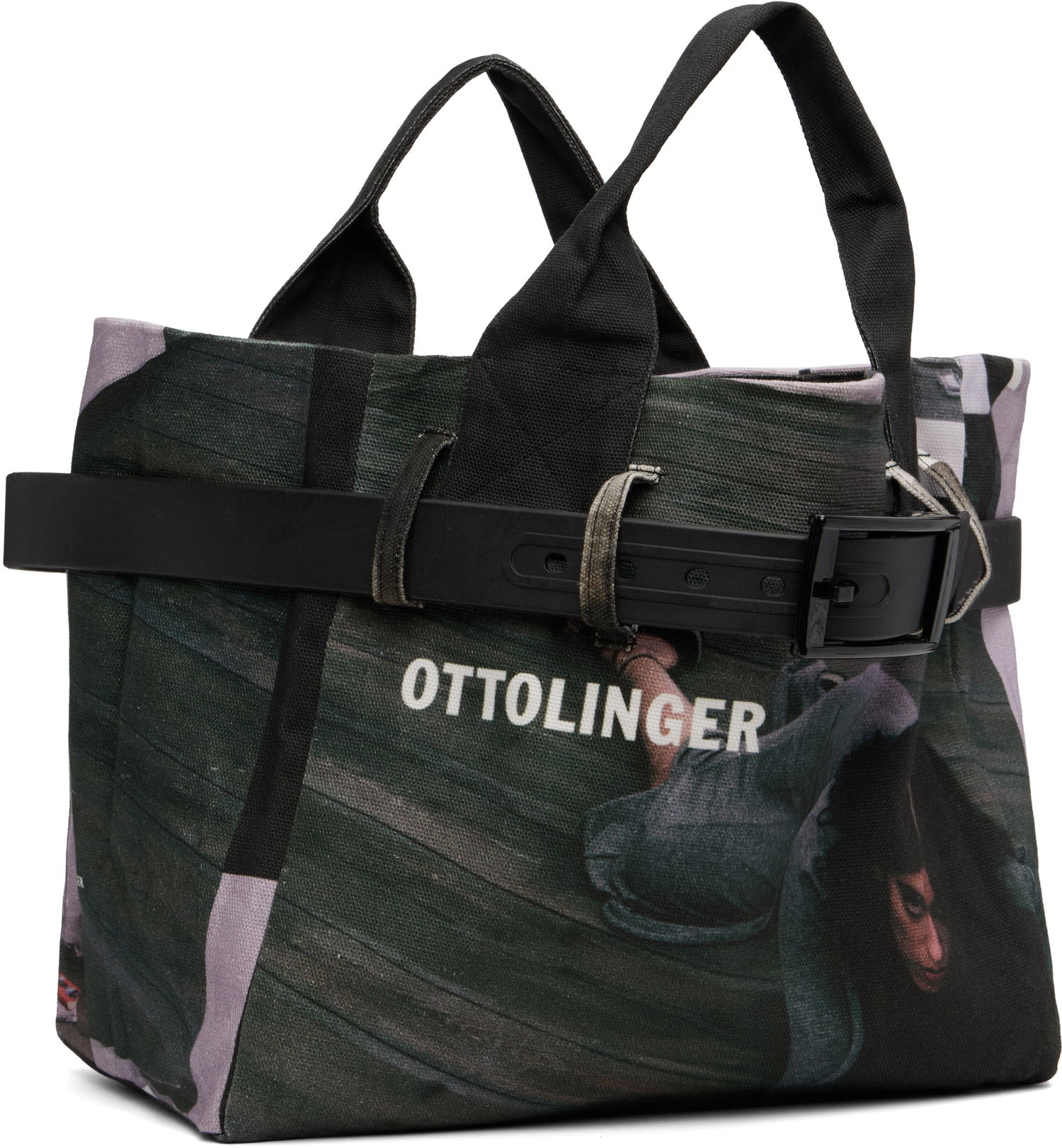 Tote bag Ottolinger Ottolinger Maxi Belted Tote Čierna | 126-902328-01, 1