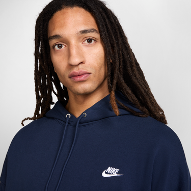 Mikina Nike Nike Club Fleece Relaxed Fit Hoodie Navy | HJ1816-451, 4