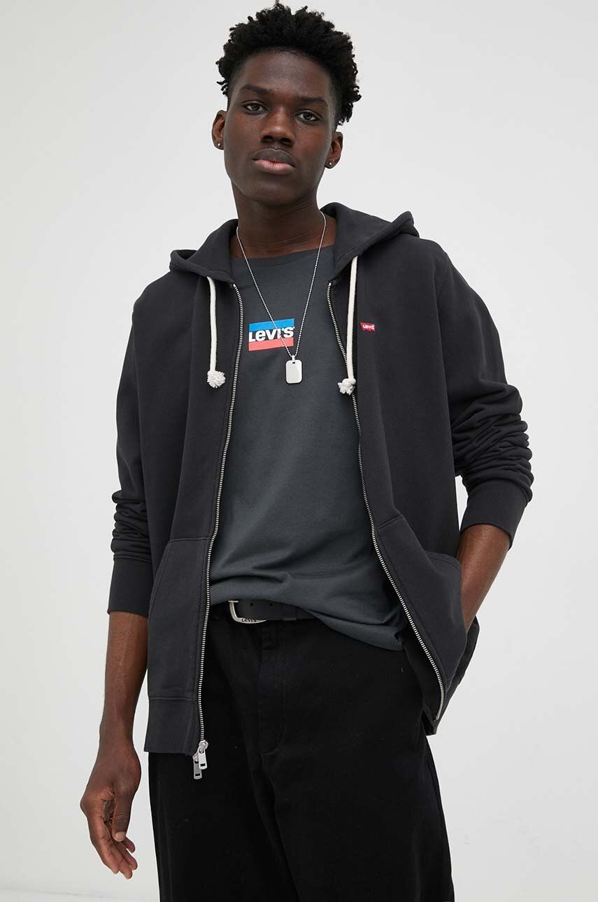 Mikina Levi's ® Full-Zip Hoodie Čierna | 34584.0016, 0