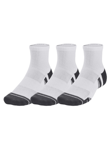 Ponožky Under Armour Perfromance Tech Quarter Socks - 3 pack Biela | 1379510-100