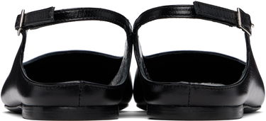 Doplnky BY FAR BY FAR Koyna Creased Calf Leather Ballerina Flats Čierna | MWFFC026CL034BK001PL, 1
