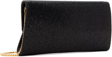 Taška cez rameno Tom Ford Glitter Textured Fabric Bag With Chain Strap Čierna | L1736-TSY053X, 2