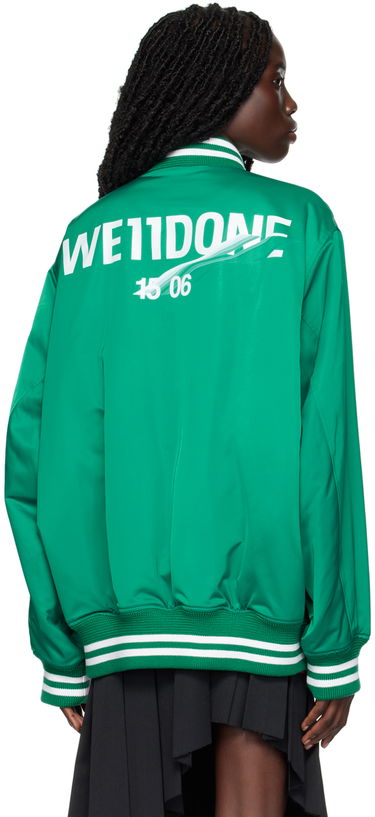 Bomber bunda We11done Oversized Bomber Jacket Zelené | WD-JP3-22-030-U-GR, 2