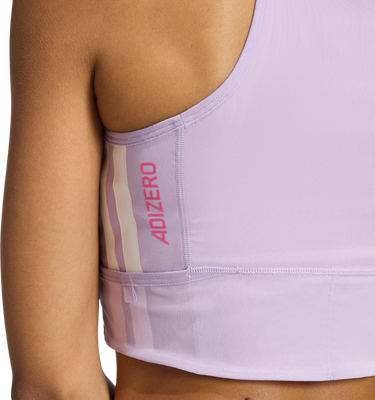 Crop Top adidas Originals Adizero Cropped Tank Top Fialová | jv7175, 3