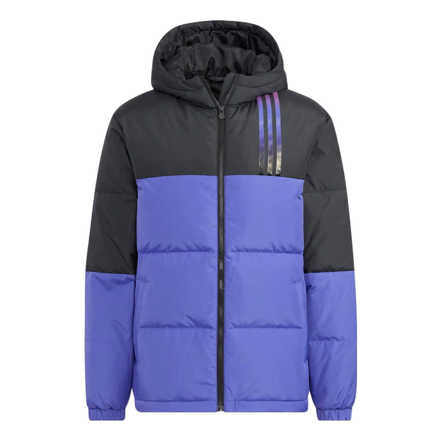 Prešívaná bunda adidas Originals Hooded Puffer Jacket Fialová | HN7205, 0