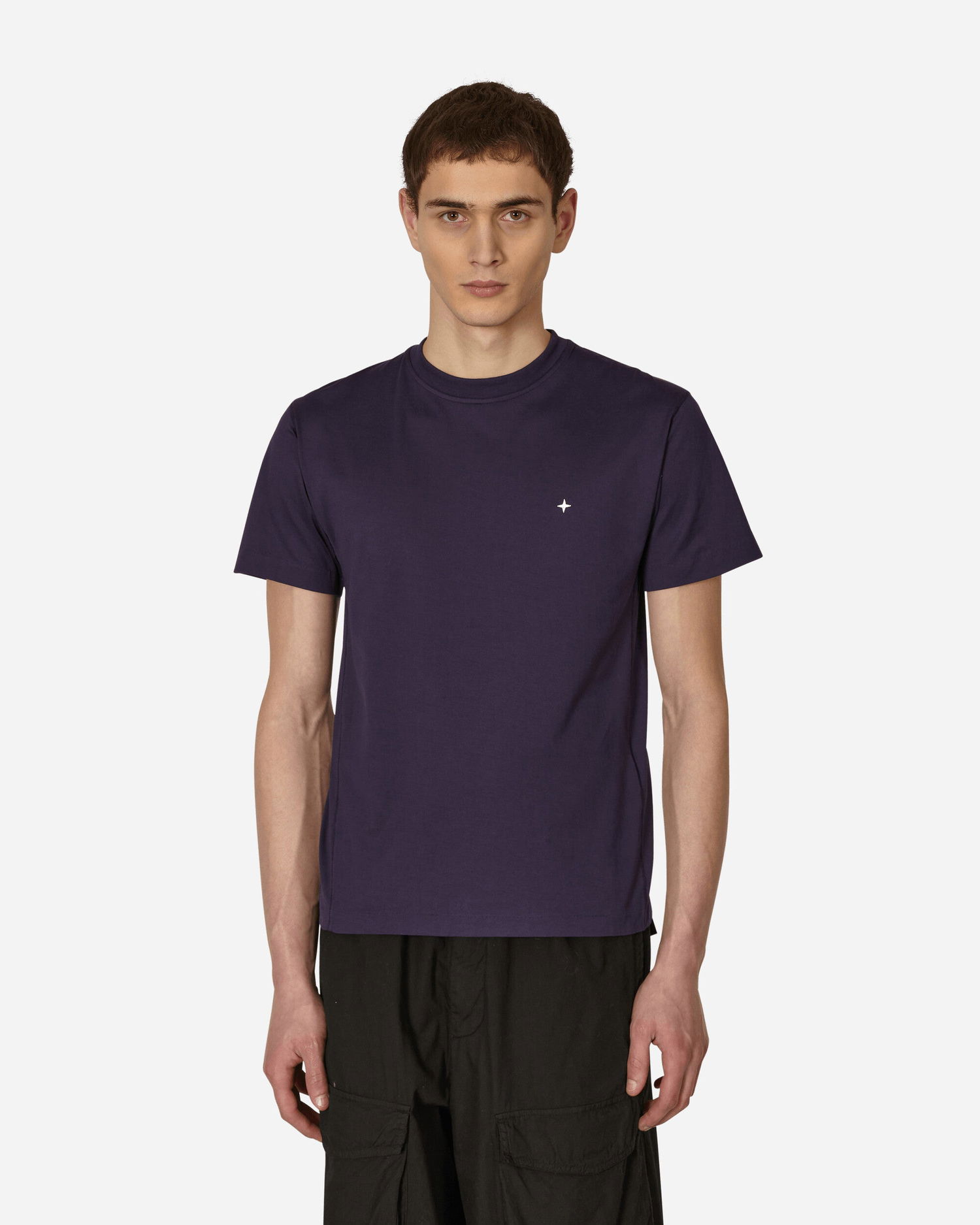 Tričko Stone Island Stellina Garment Dyed T-Shirt Fialová | MO7815208G3 V0026, 0