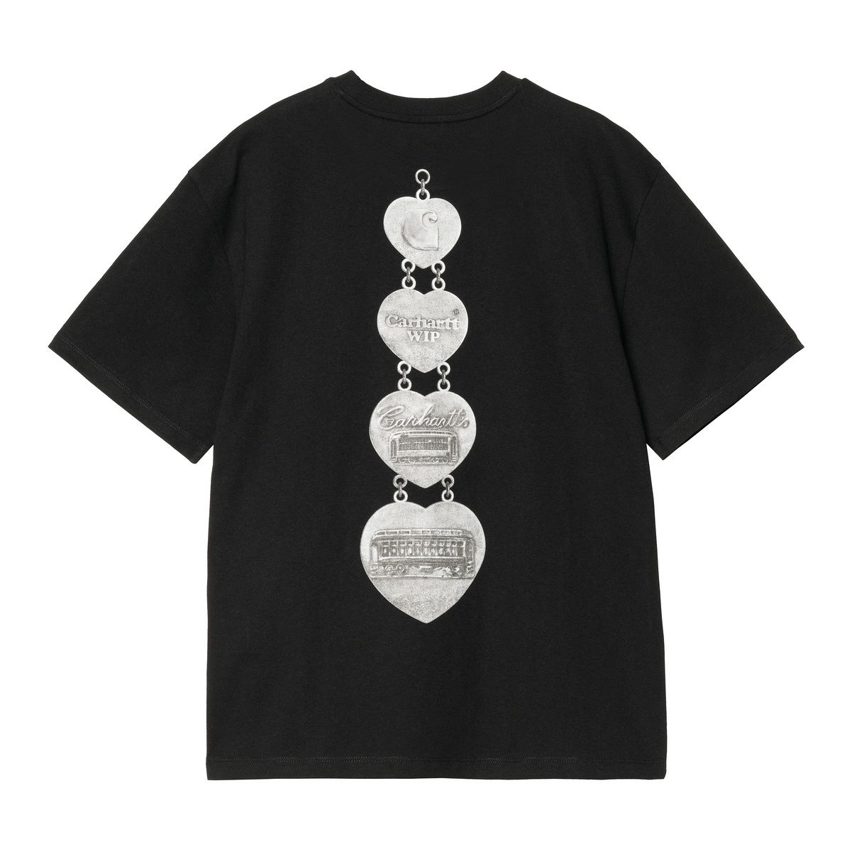 Tričko Carhartt WIP Women's Carhartt WIP Hartt Chain Short Sleeve T-Shirt Čierna | I034703_8, 1