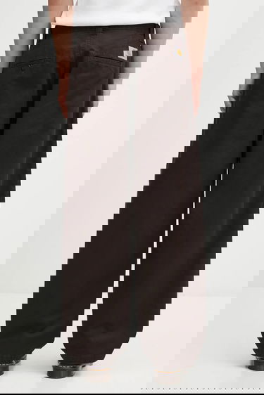 Nohavice Carhartt WIP Cotton Wide-Leg Brady Pant Hnedá | I035655.4706, 2