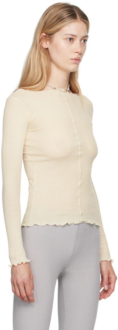 Tričko Baserange Off-White Pama Long Sleeve T-Shirt Béžová | TTPAL-RB-000, 1