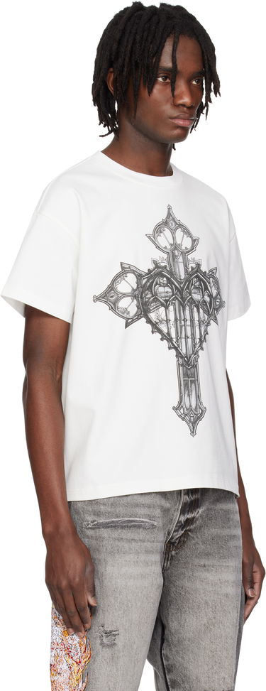 Tričko Who Decides War Who Decides War Crossed Heart Graphic T-Shirt Biela | 1110130001SS25, 1