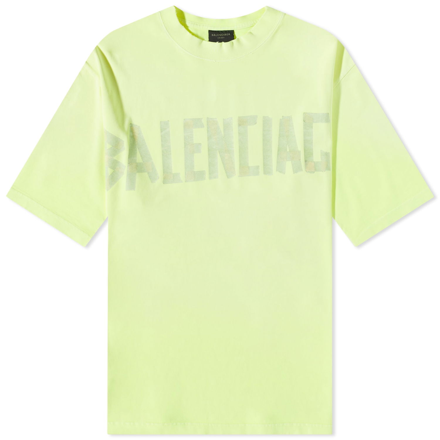 Tričko Balenciaga Tape Type Tee Žltá | 739784-TOVA9-7204, 0