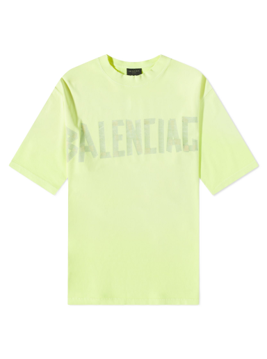 Tričko Balenciaga Tape Type Tee Žltá | 739784-TOVA9-7204